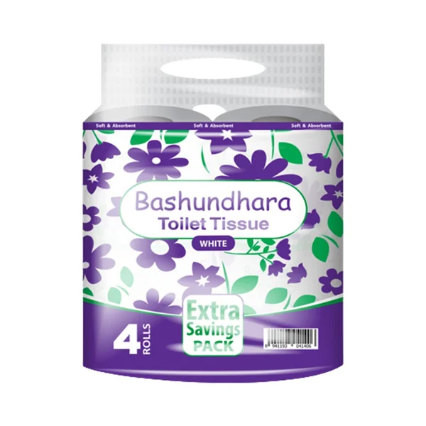 বসুন্ধরা টয়লেট টিস্যু হোয়াইট | Bashundhara tissue white