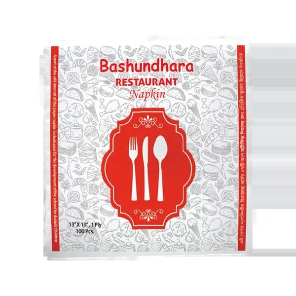 বসুন্ধরা ন্যাপকিন টিস্যু ১০০ | Bashundhara napkin tissue 100